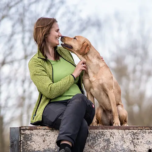 Teambild von Sonja Stephani und Bailey